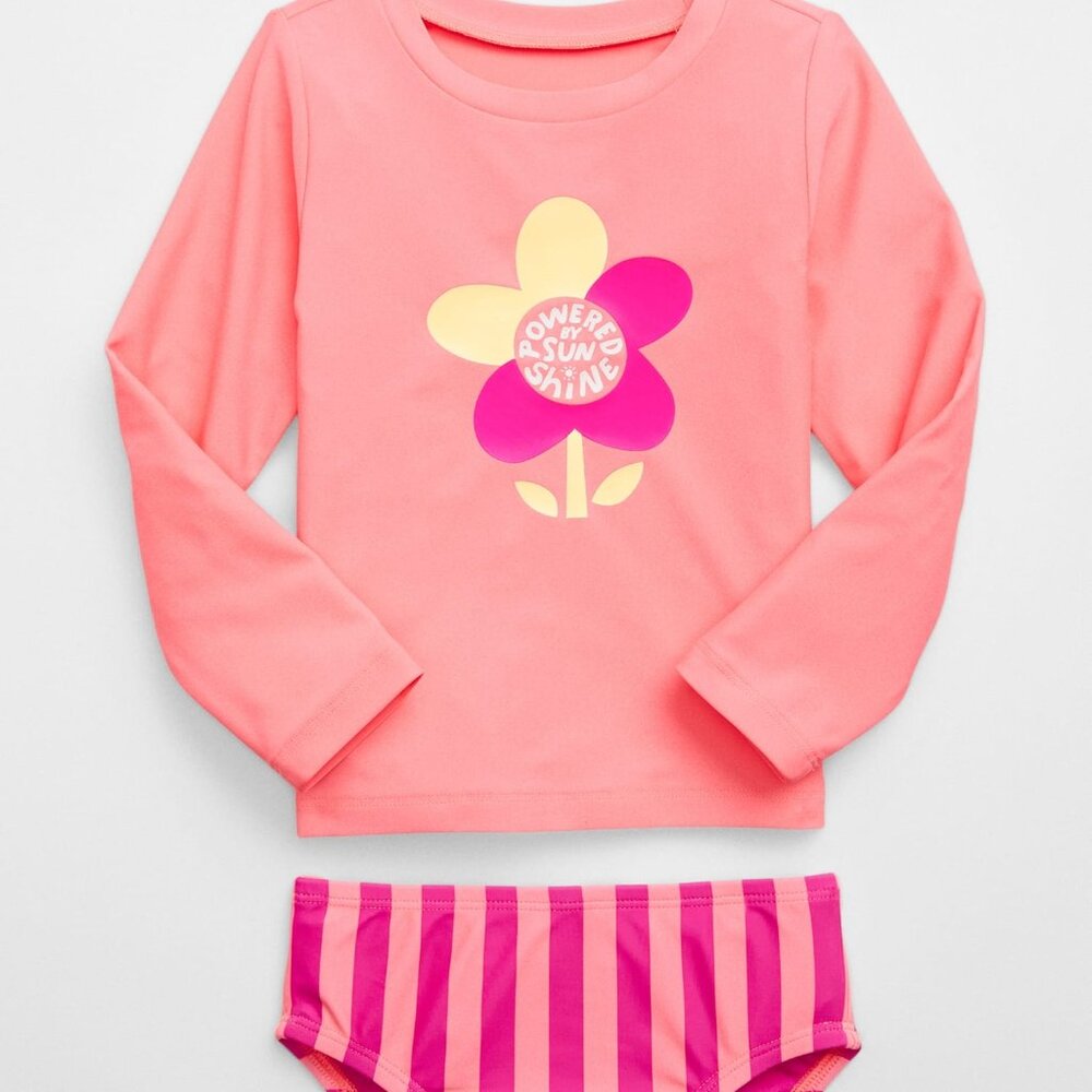 Gap Toddler Girl Two-Piece Rash Guard-3Yrs